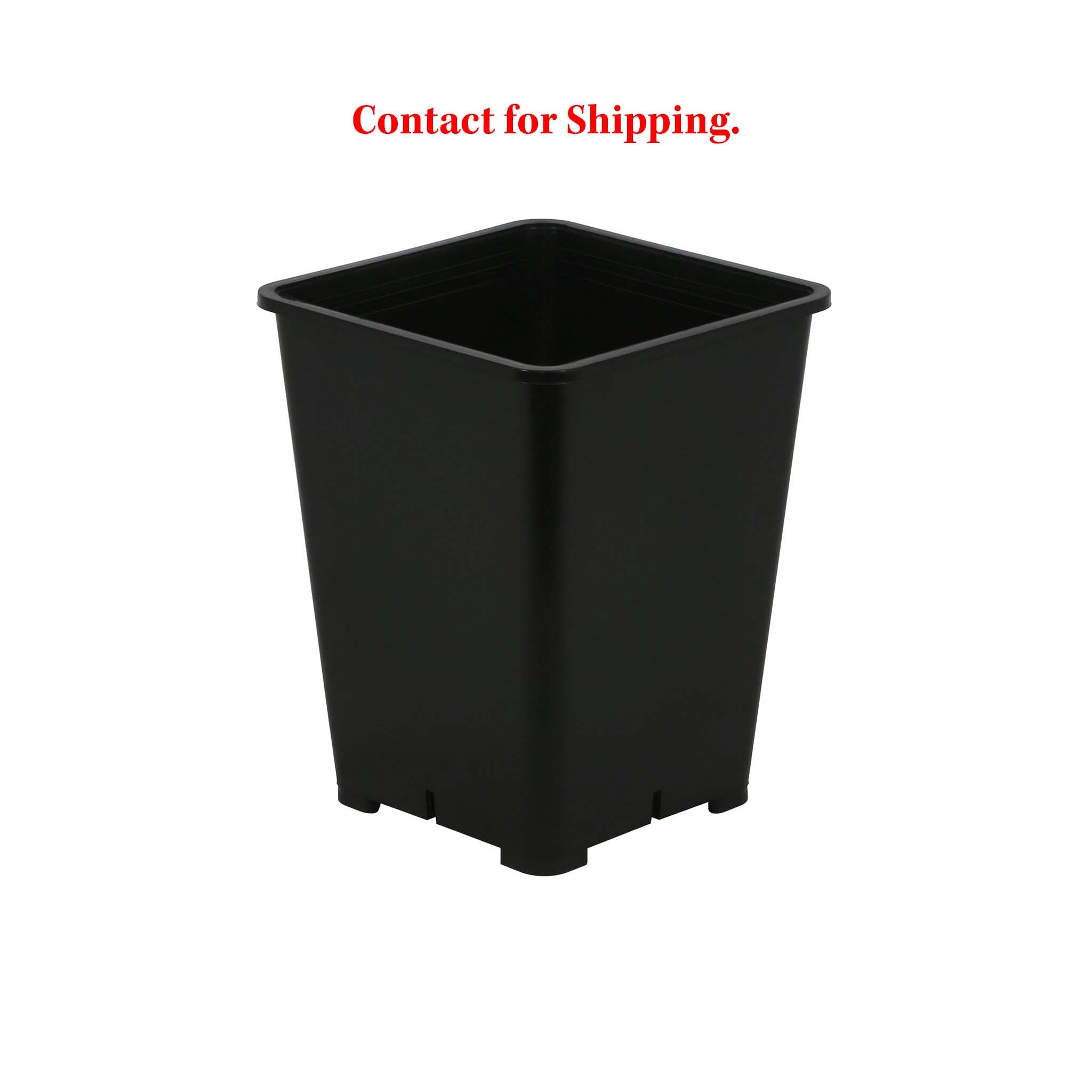 Gro Pro Premium Square Black Plastic Pots The Grow Depot Canada