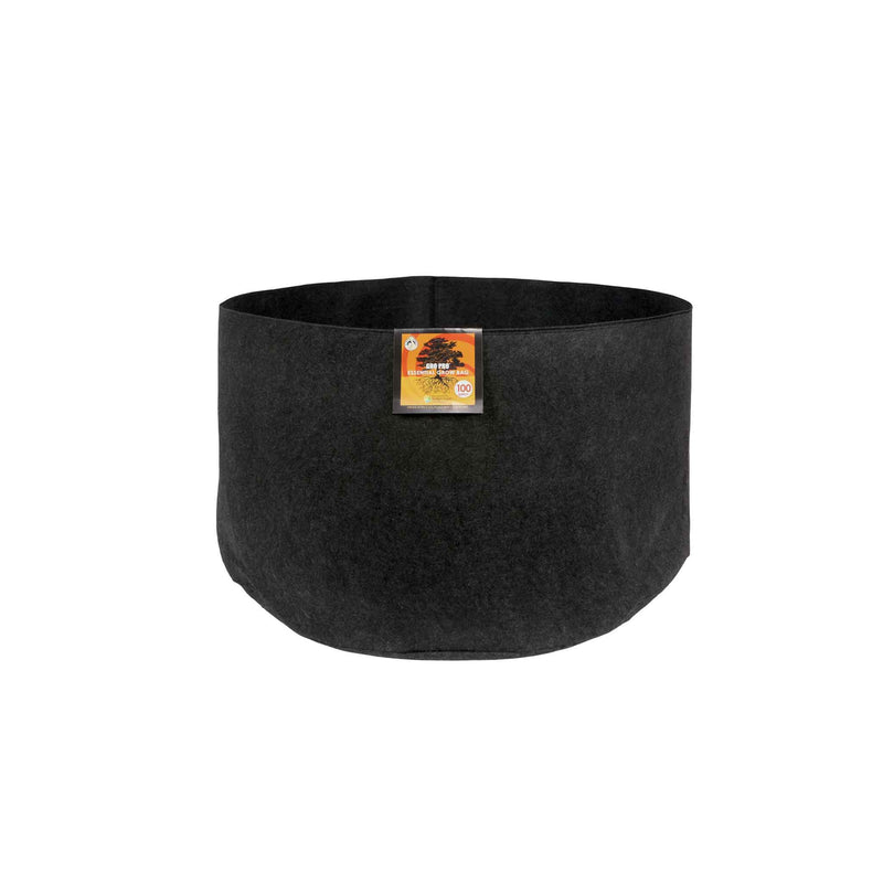 Gro Pro Essential Round Fabric Pots - Black