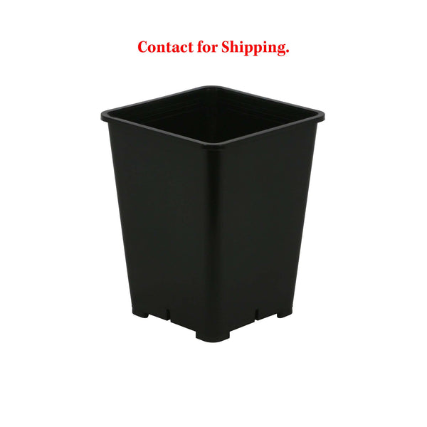 Gro Pro Premium Square Black Plastic Pots