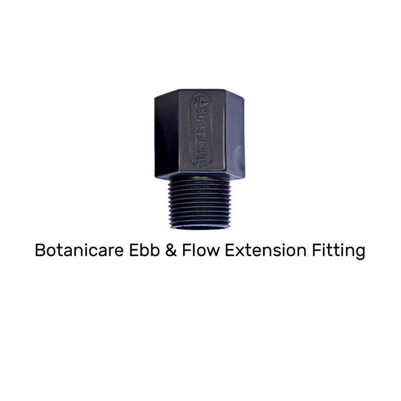 Botanicare Ebb & Flow Fitting Kit With 2 Extensions - Bulkhead Fittings For Hydroponics Aeroponics