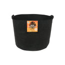 Gro Pro Essential Round Fabric Pots with Handles - Black