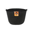 Gro Pro Essential Round Fabric Pots with Handles - Black