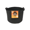 Gro Pro Essential Round Fabric Pots with Handles - Black