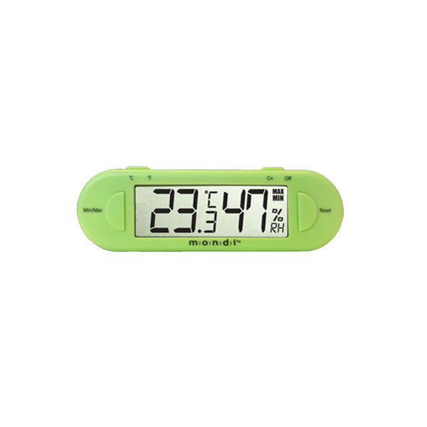 Mondi Mini Greenhouse Thermo Hygrometer Green