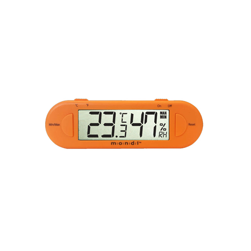 Mondi Mini Greenhouse Thermo Hygrometer Orange