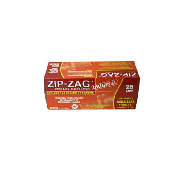 Zip-Zag Original Sandwich Bags 25/Box
